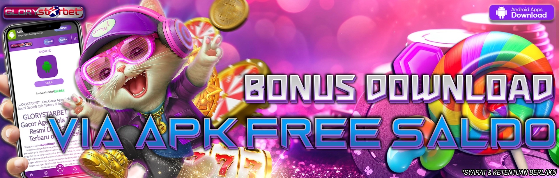 BONUS DOWNLOAD VIA APK FREE SALDO Glorystarbet